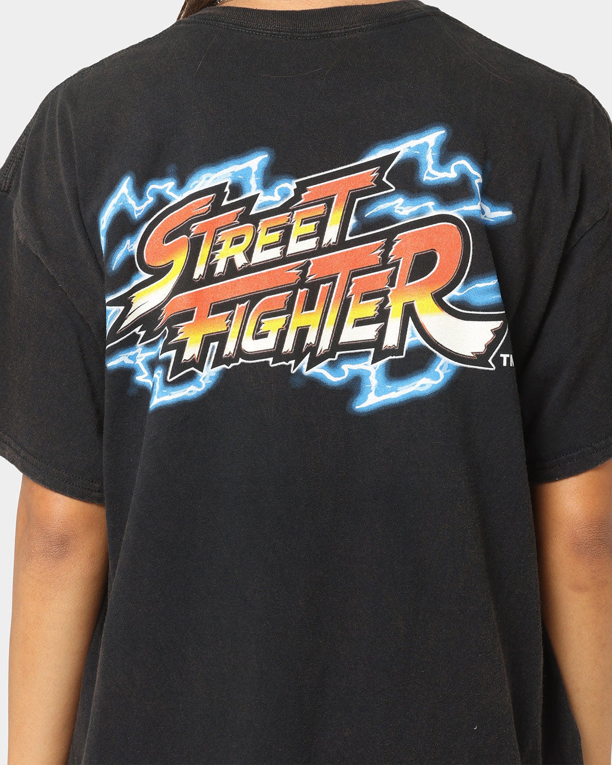 Goat Crew X Street Fighter Blanka Vintage T-Shirt Black Wash Style001