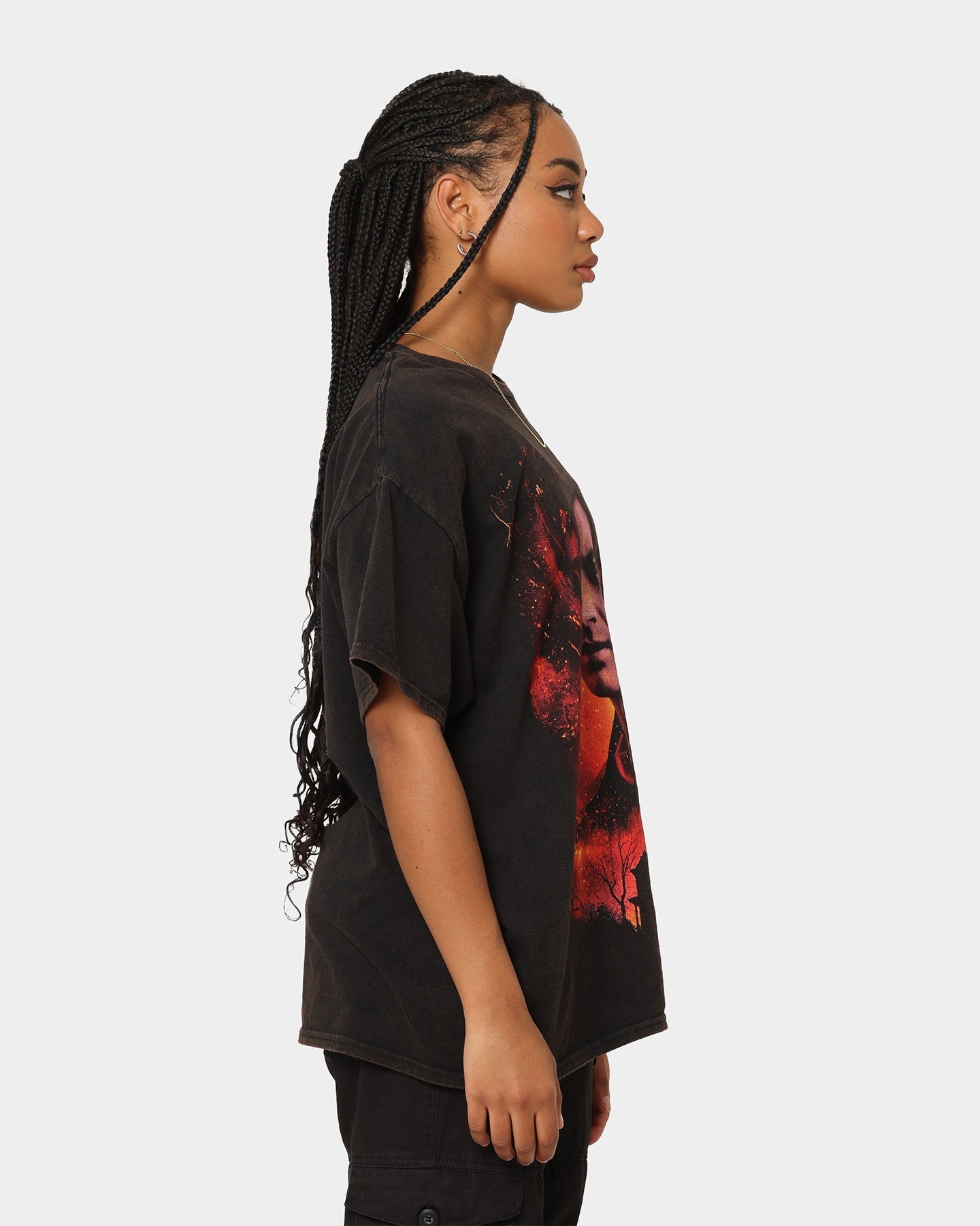 Goat Crew X Stranger Things Steve Vintage T-Shirt Black Wash Style001