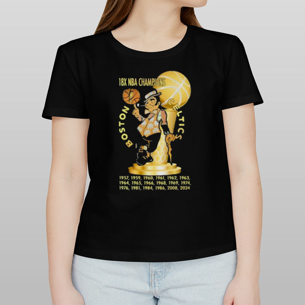 18X NBA Champions Trophy Boston Celtics Shirt