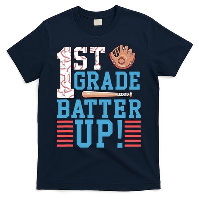 1st Grade Back To School 1st Grade Batter Up Baseball T-Shirt