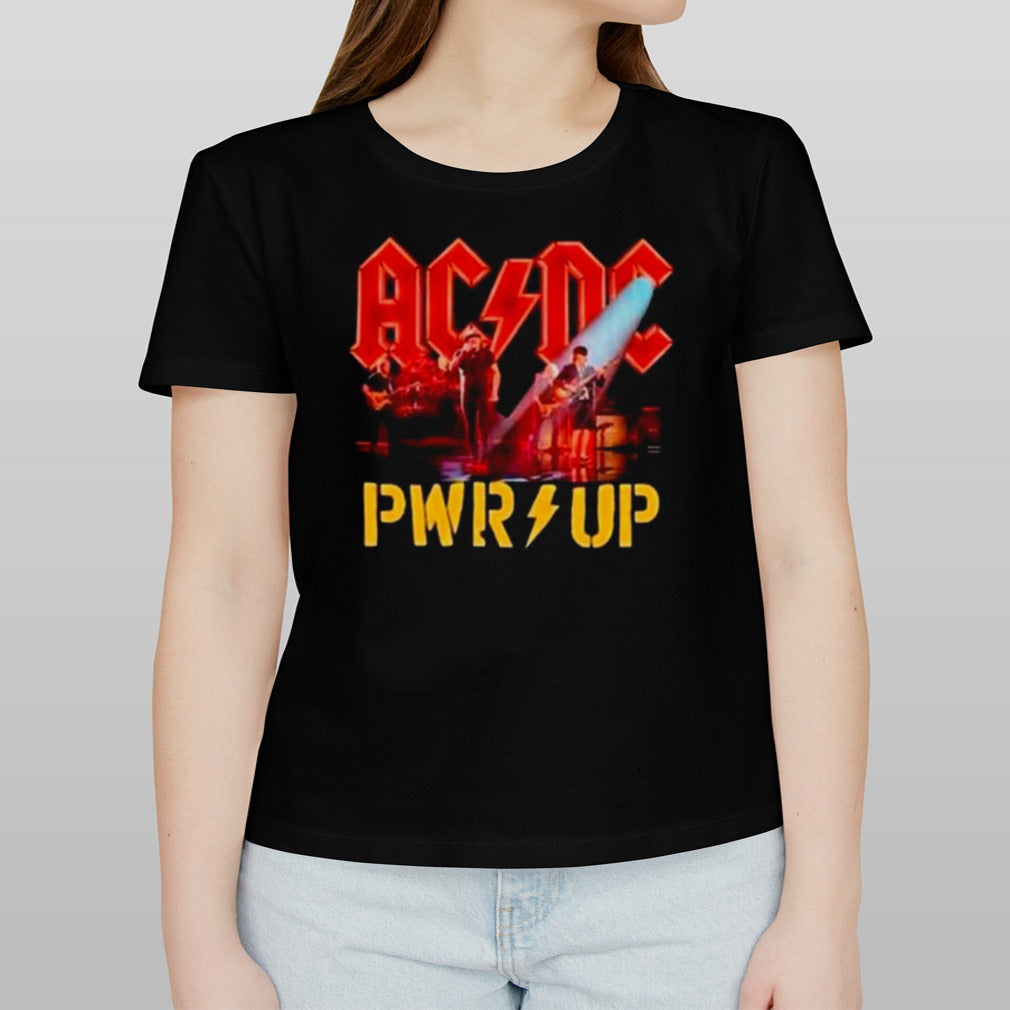 2024 Acdc Pwr Up World Tour Shirt Rock Band Graphic Fan Shirt
