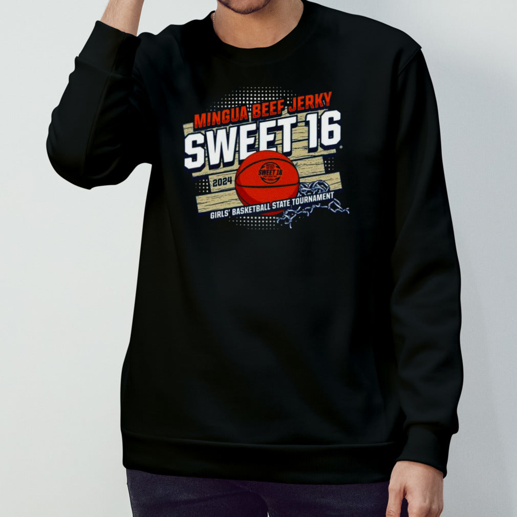 2024 Mingua Beef Jerky Girlss’ Sweet 16 Basketball State Tournament T Shirts