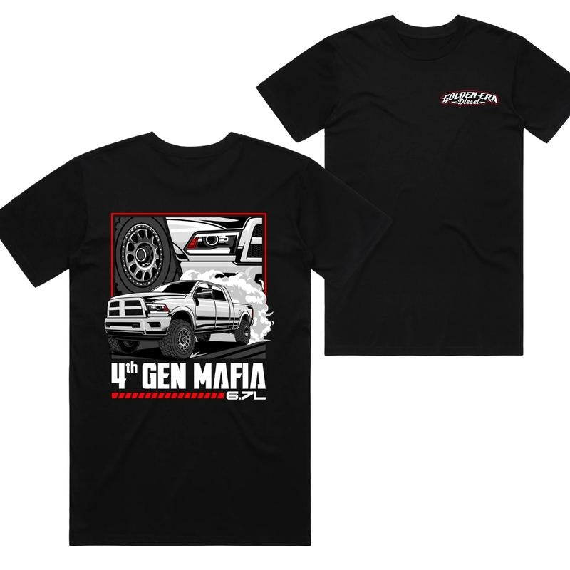 4th Gen Mafia Tee - Graphic Truck, Stylish Car Merch for Automotive Enthusiasts, Shirt for Lover Car