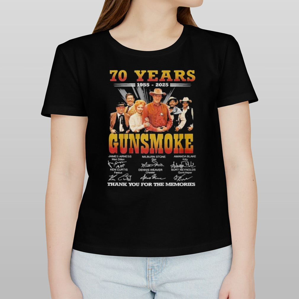 70 Years 1955 – 2025 Gunsmoke Movie T-Shirt