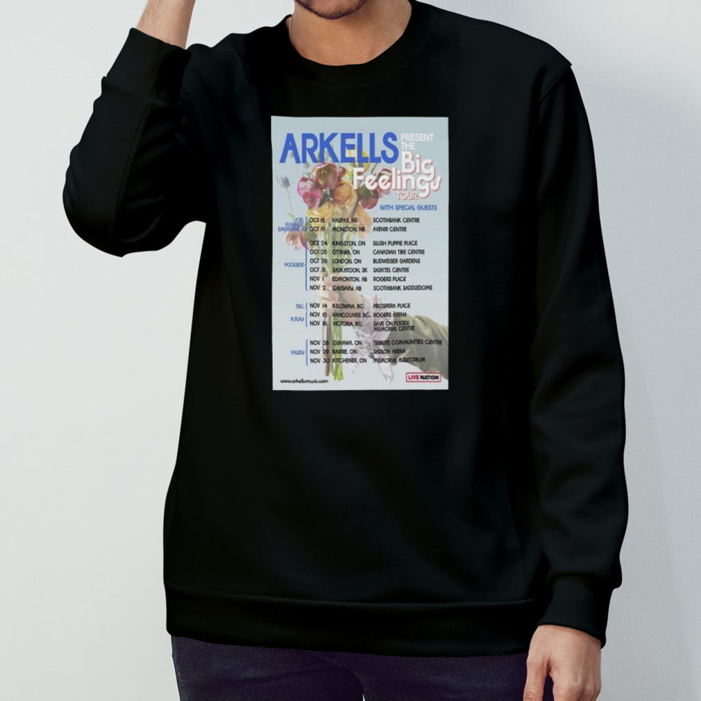 Arkells Big Feelings Tour 2024 T-shirts