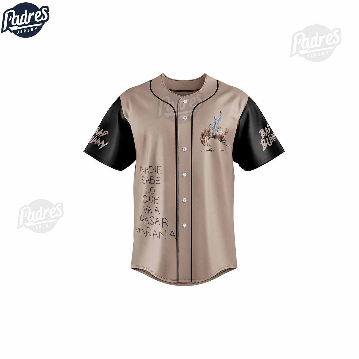 Bad Bunny Nadie Sabe Lo Que Va A Pasar Manana Baseball Jersey - Padres Jersey Oasis: Elevate Your Baseball Style Game