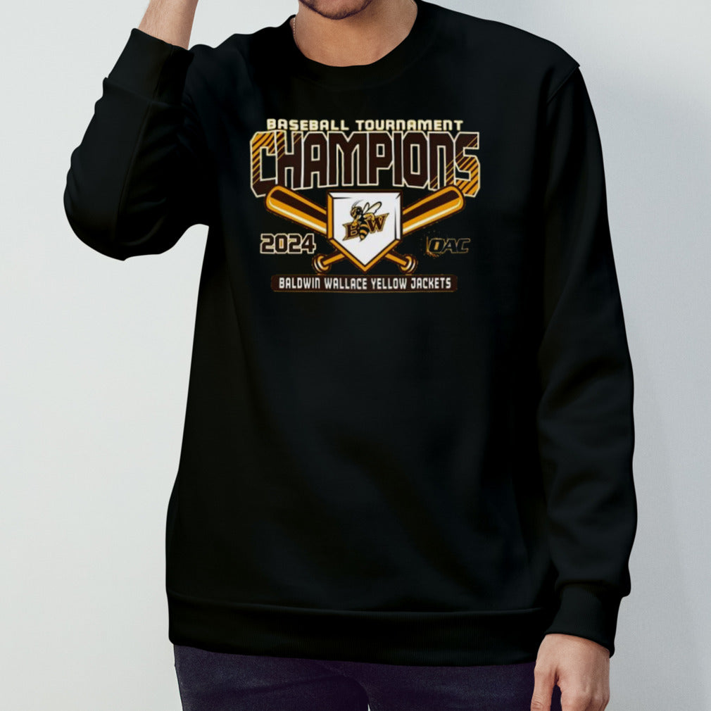 Baldwin Wallace University Baseball 2024 OAC Tournament Champions T-Shirt