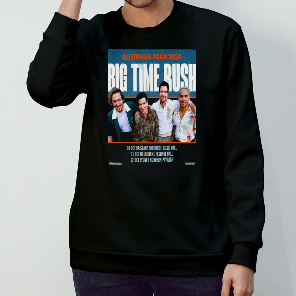 Big Time Rush Australia Tour 2024 Schedule List Date shirt