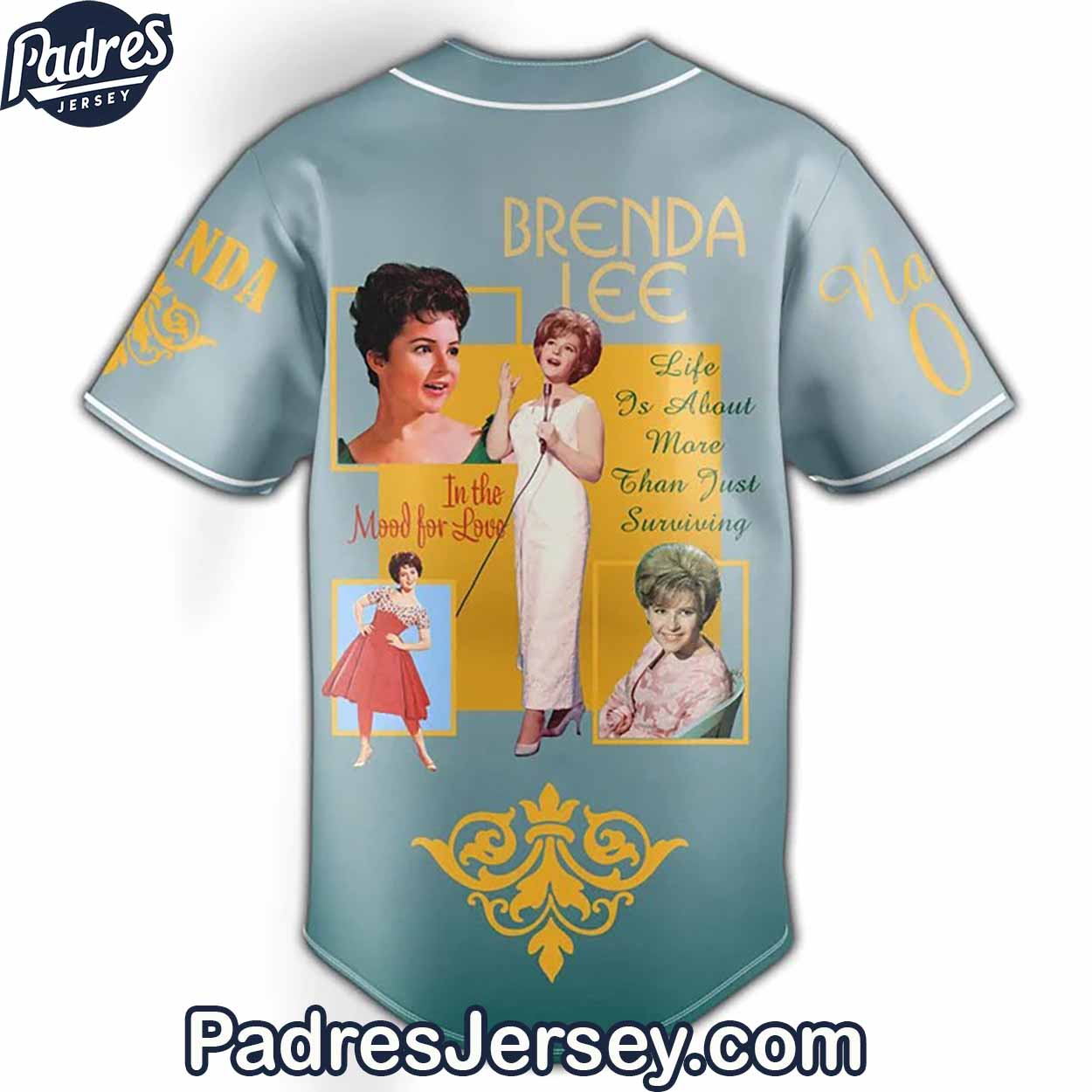 Brenda Lee Baseball Jersey Outfit - Custom Name - Padres Jersey Oasis: Elevate Your Baseball Style Game