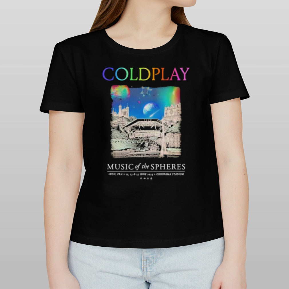 Coldplay At Lyon June 2024 Music Of The Spheres Limited Edition Tour Shirt