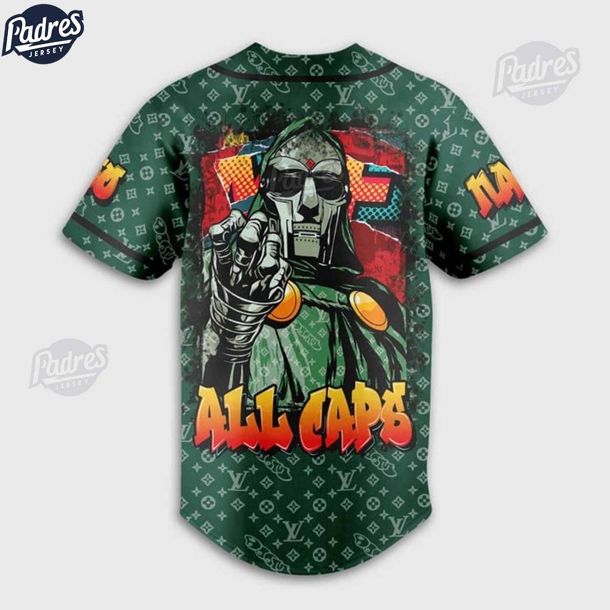 Custom MF DOOM LV Baseball Jersey - Padres Jersey Oasis: Elevate Your Baseball Style Game