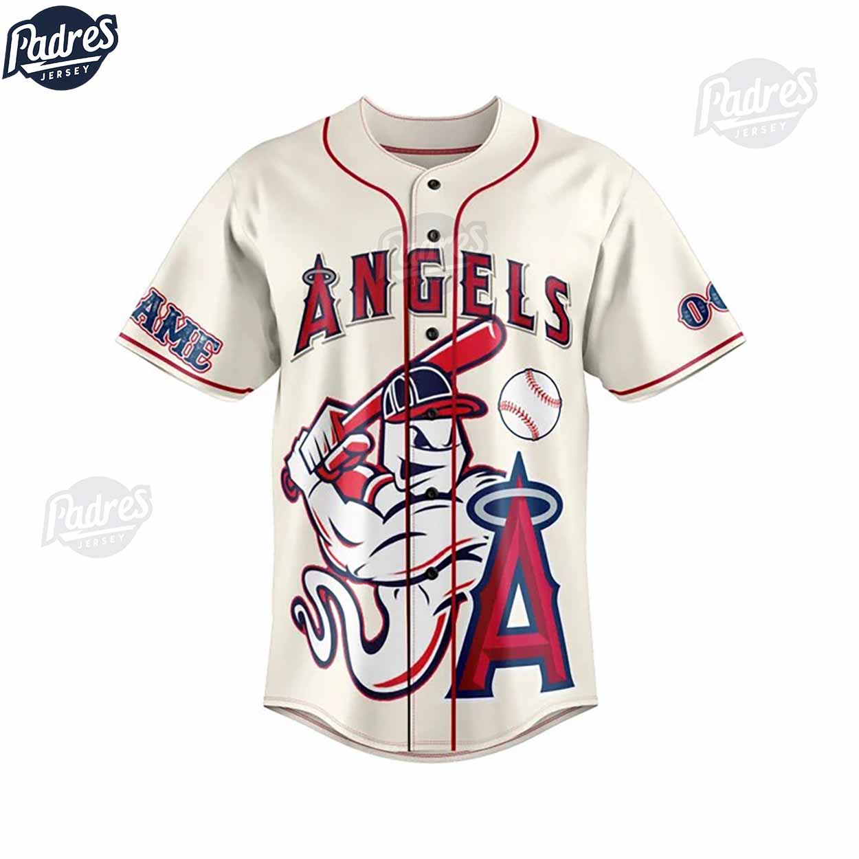 Custom MLB Los Angeles Angels Baseball Jersey Style - Padres Jersey Oasis: Elevate Your Baseball Style Game