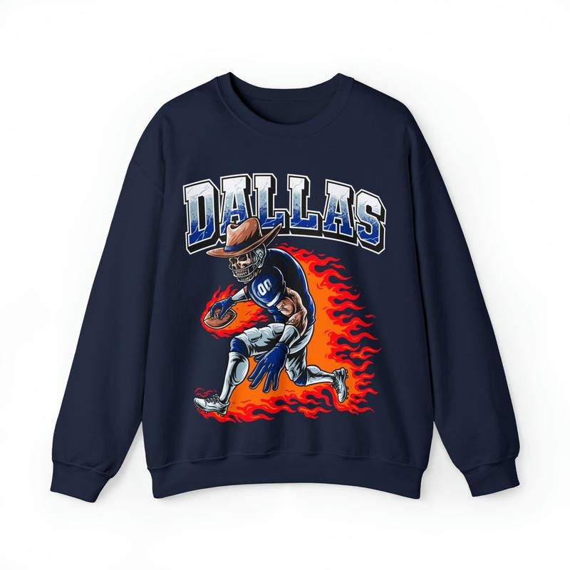 Dallas Football Sweatshirt, Dallas Graphic Sweatshirt, Dallas Crewneck Fans Sweatshirt