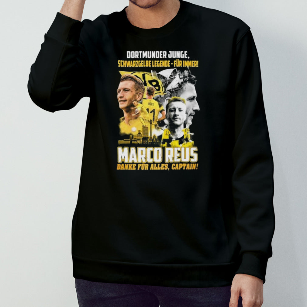 Dortmunder Junge Schwarz Gelbe Legende – Fur Immer Marco Reus Danke Fur Alles, Captain T-Shirt