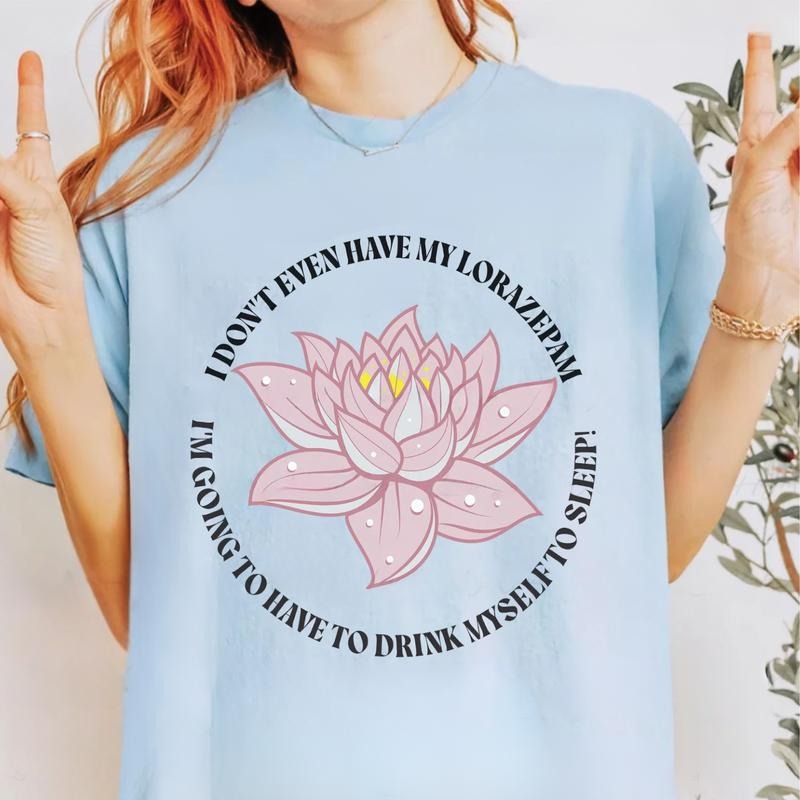 Drink Myself To Sleep Lotus T-Shirt, Piper Noooooo - Tsunami Buddhism Sweatshirt, The White Lotus Hoodie, TV Show Fan Shirt, Gift For Movie Lovers