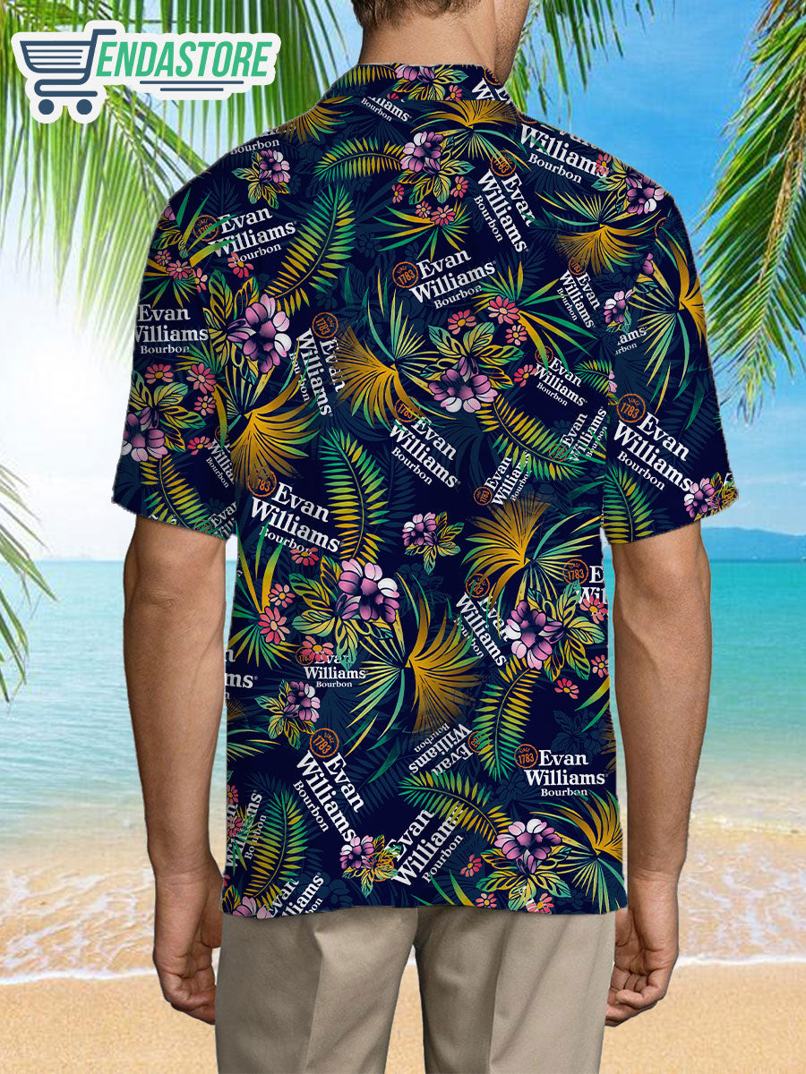 Evan Williams Bourbon Whiskey Unisex Hawaiian Shirt 7770