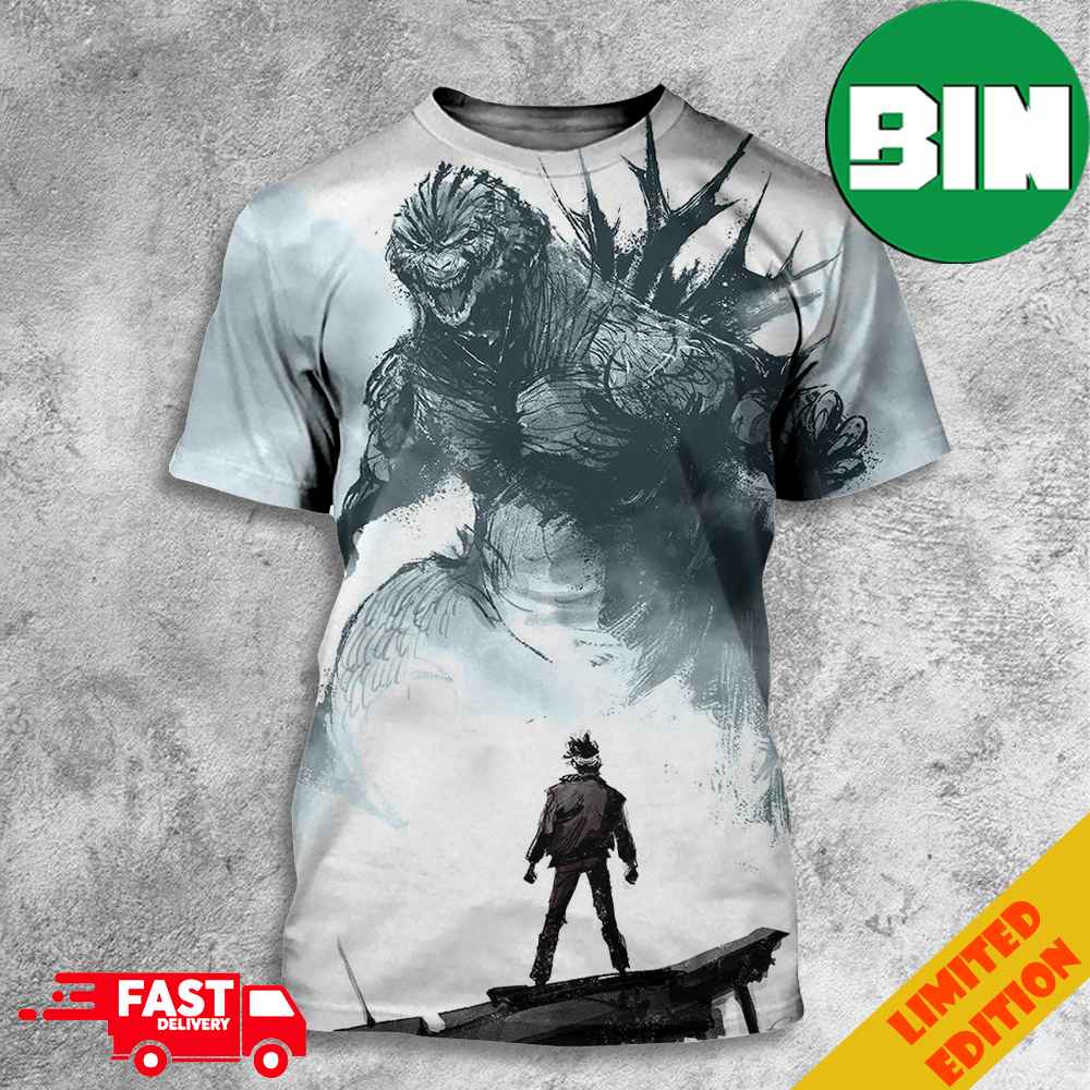 Favorite Movies Of The Year Godzilla vs Koichi Shikishima Godzilla Minus One 3D T-Shirts