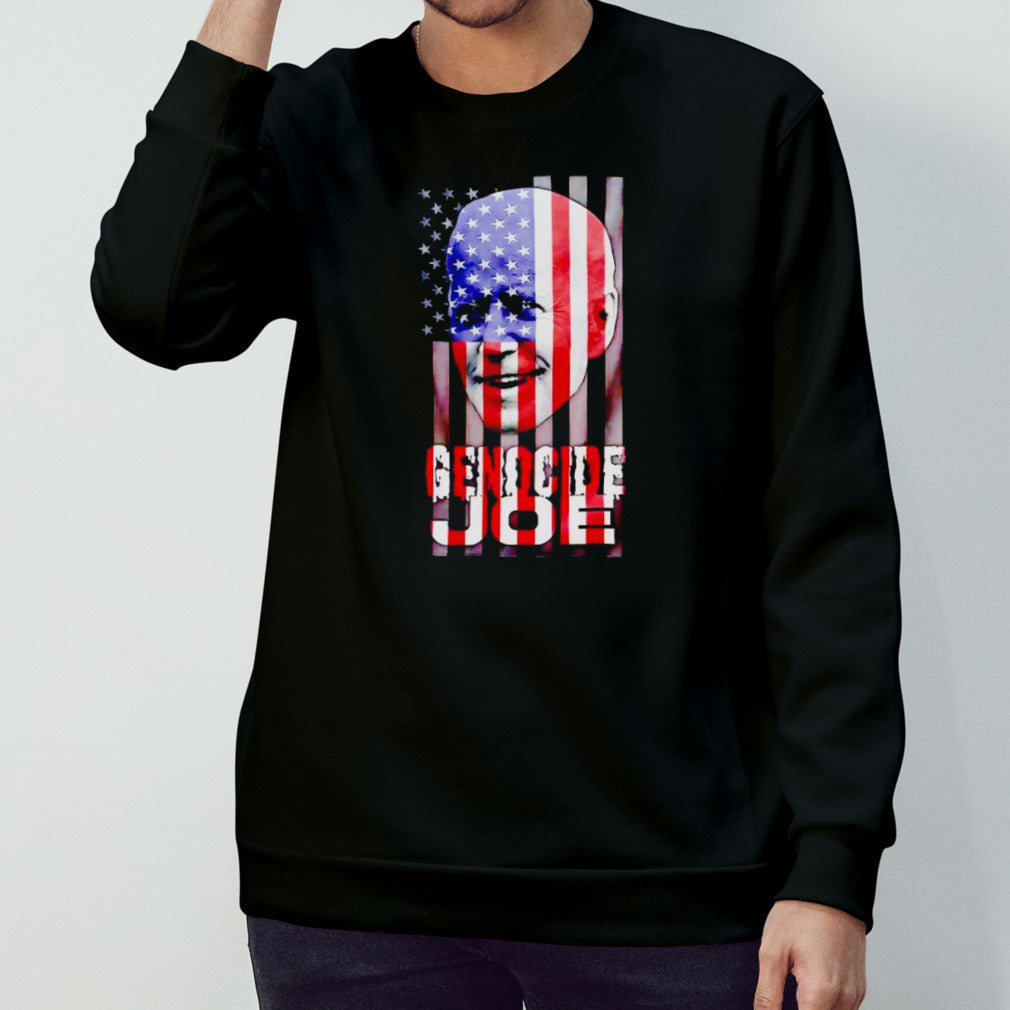 Genocide Joe Biden USA flag shirt