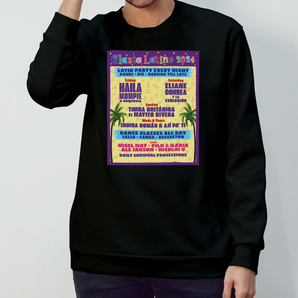 Glasto Latino 2024 Latin Party Every Night Schedule List Date And Bands Unisex T-Shirt