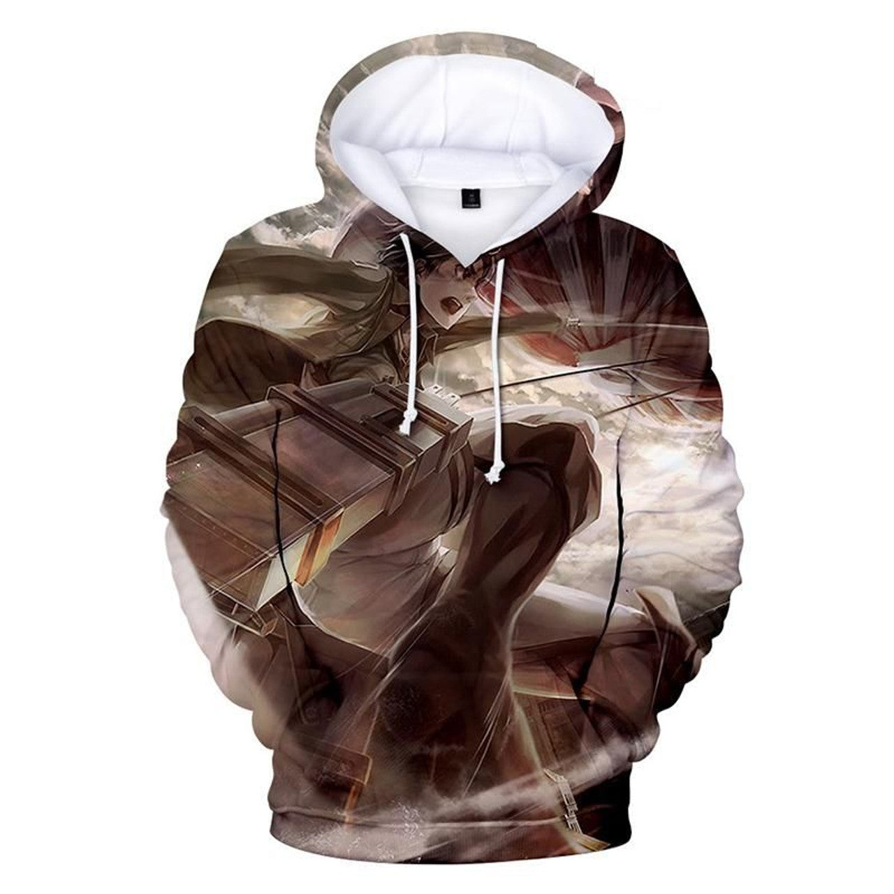 HickVibes Attack On Titan - Attack On Titan Anime Series Levi Ackerman A1442 3D Pullover Printed Over Unisex Hoodies