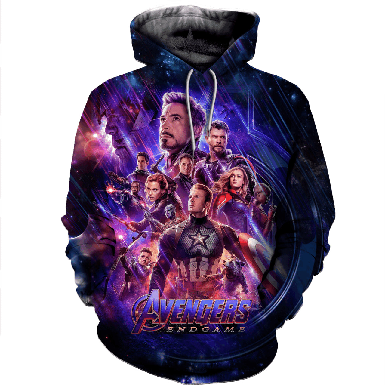 HickVibes Avengers- End Game T- Shirt B1670 3D Pullover Printed Over Unisex Hoodies