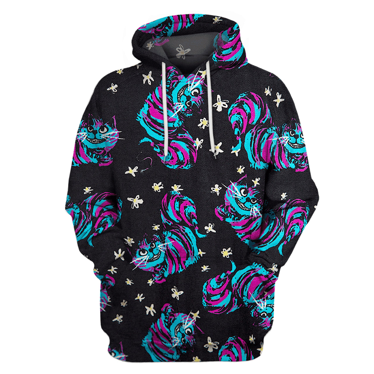 HickVibes Pull Over Cheshire Cat B20 3D Pullover Printed Over Unisex Hoodies