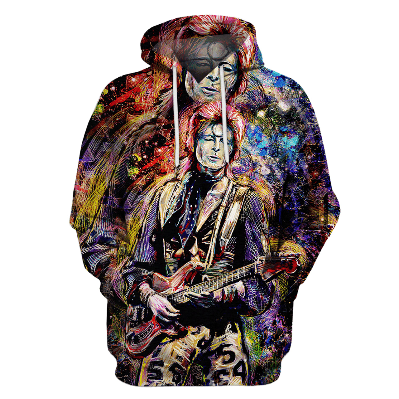 HickVibes Pull Over David Bowie B41 3D Pullover Printed Over Unisex Hoodies