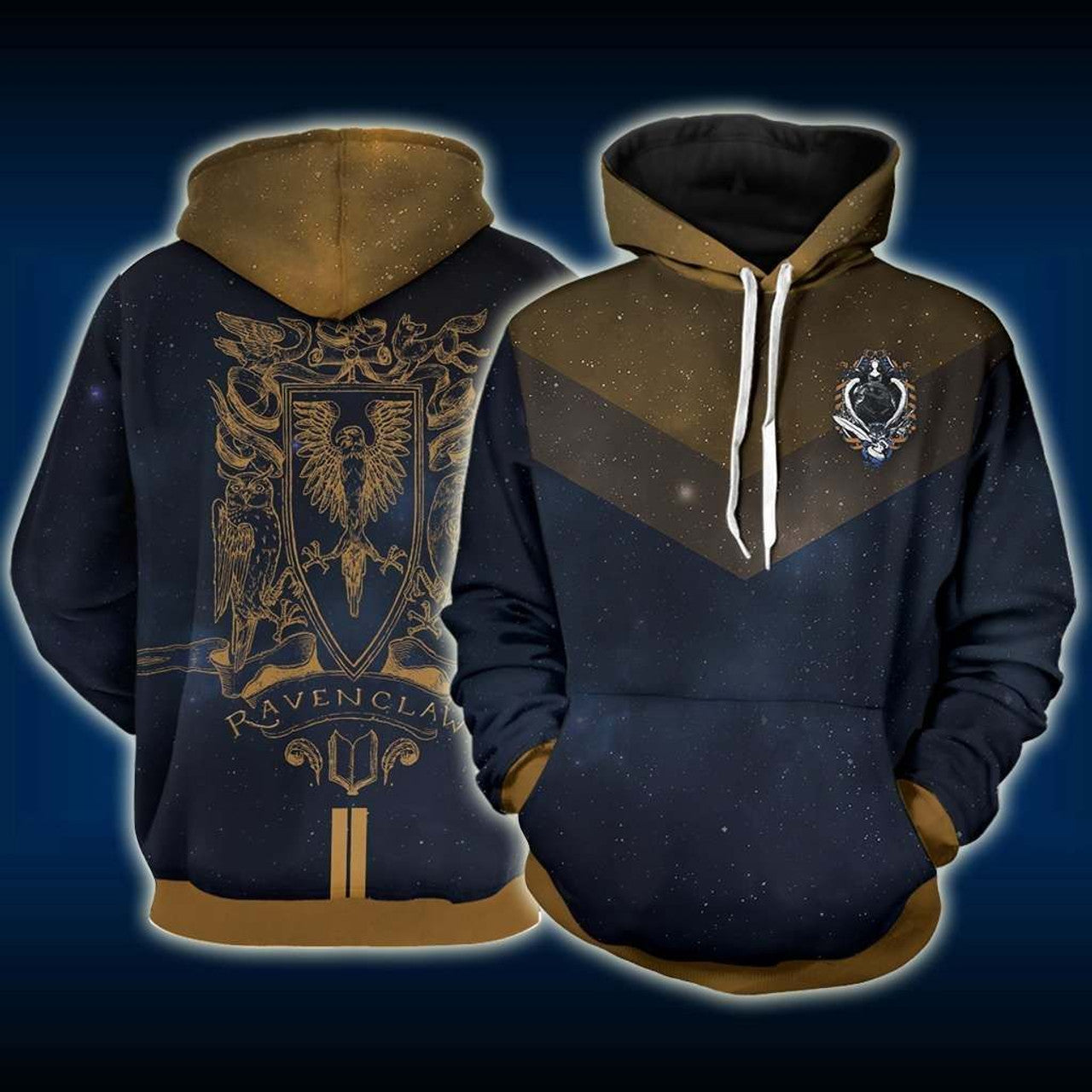 HickVibes Ravenclaw Edition Harry Potter New A438 3D Pullover Printed Over Unisex Hoodies