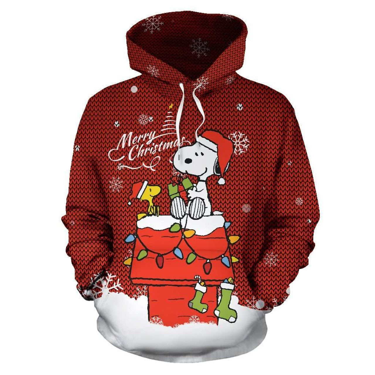 HickVibes Snoopy Christmas 5 B735 3D Pullover Printed Over Unisex Hoodies