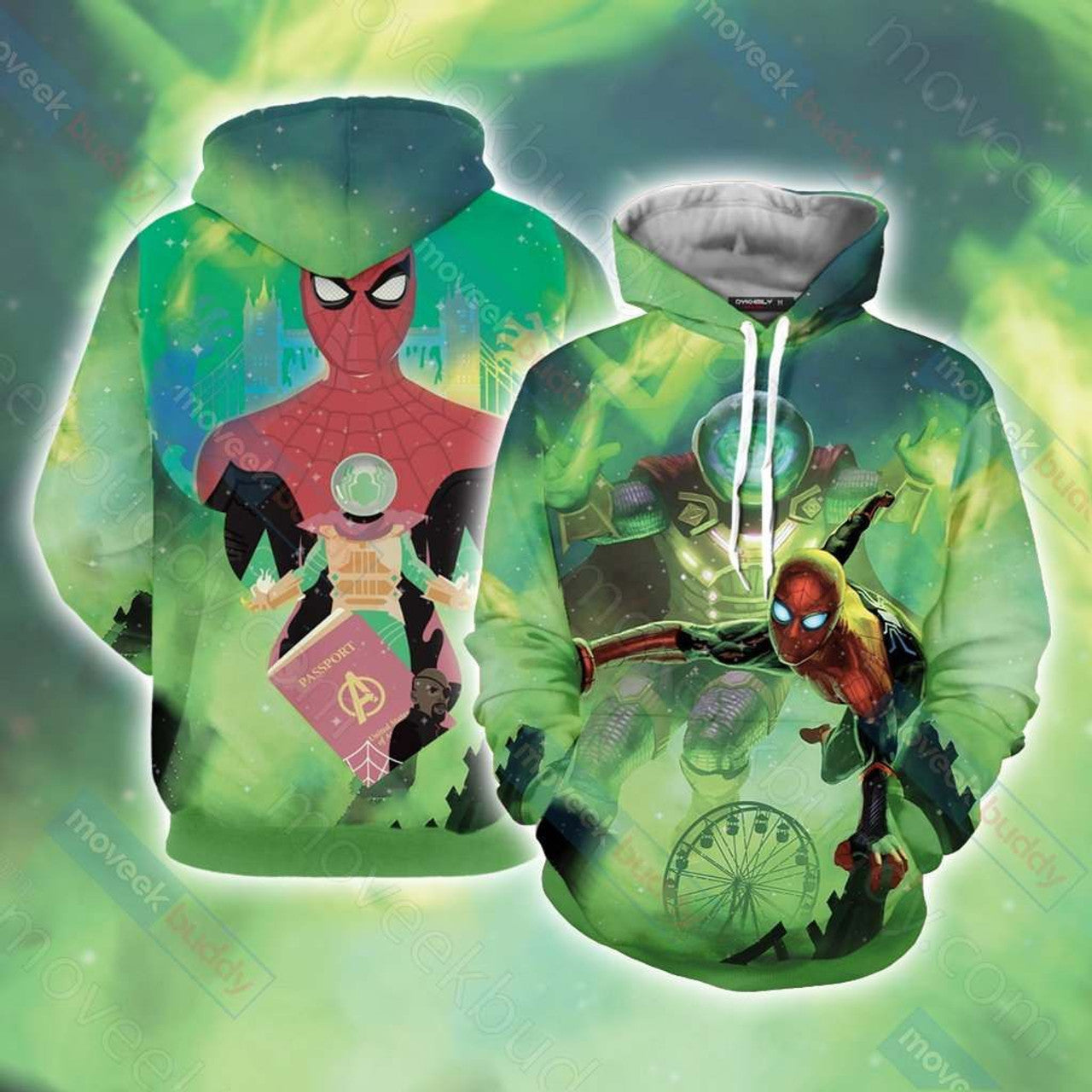 HickVibes Spider Man Far From Home A449 3D Pullover Printed Over Unisex Hoodies