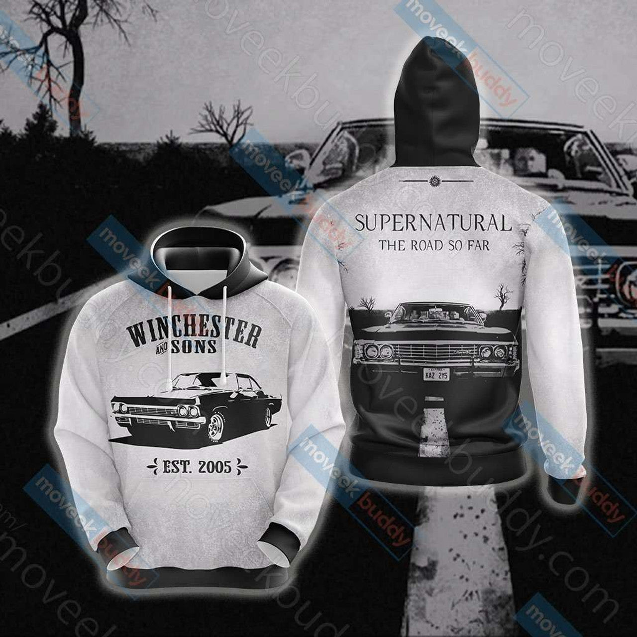 HickVibes Supernatural A680 3D Pullover Printed Over Unisex Hoodies