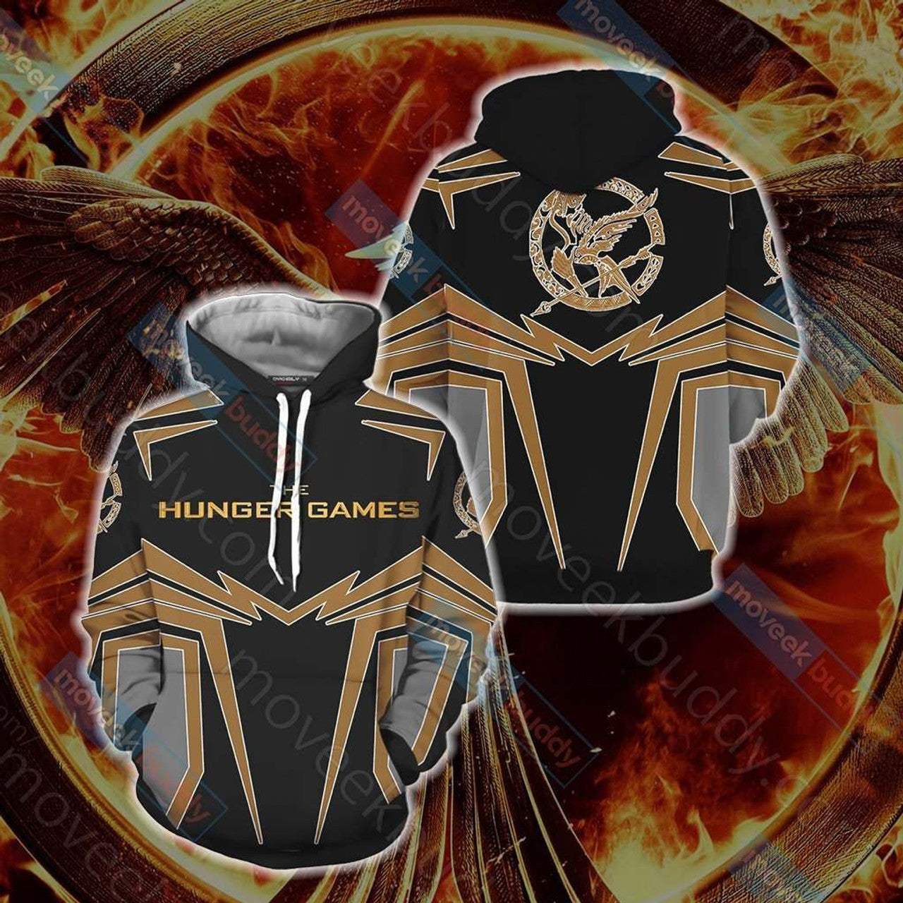 HickVibes The Hunger Games New A602 3D Pullover Printed Over Unisex Hoodies
