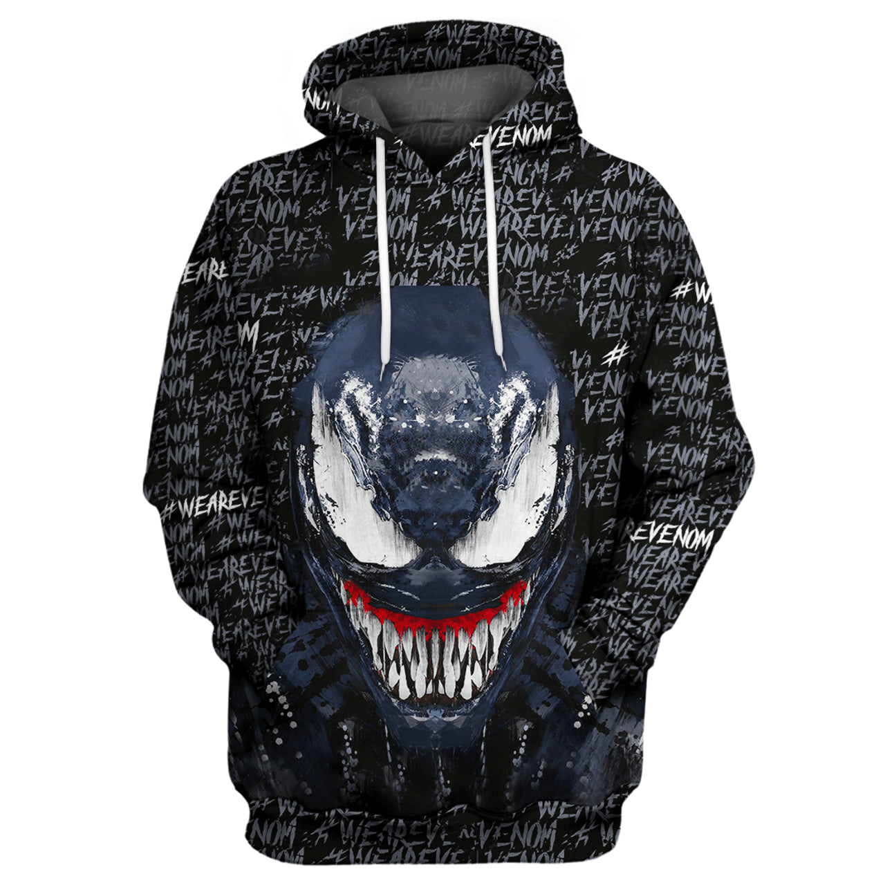 HickVibes We Are Venom Black Blue B2822 3D Pullover Printed Over Unisex Hoodies