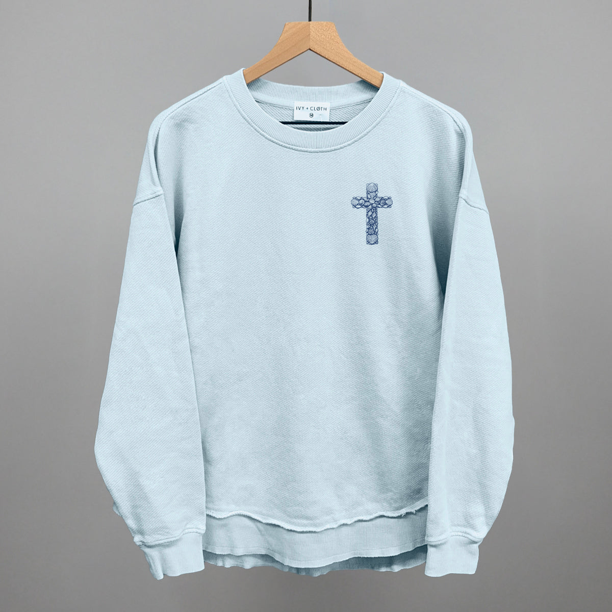 Seashell Cross (Left Chest)