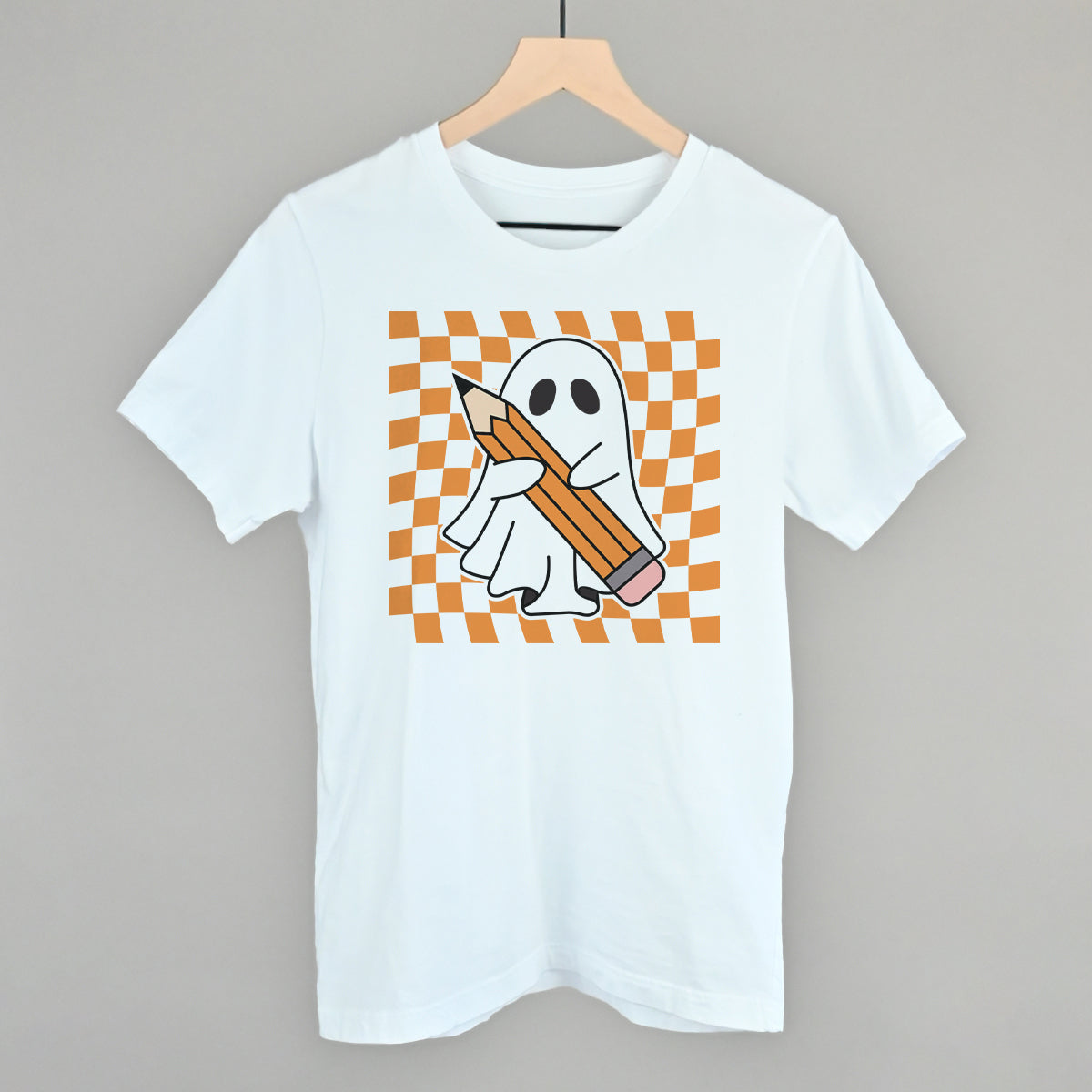 Pencil Ghost Trippy Checkerboard