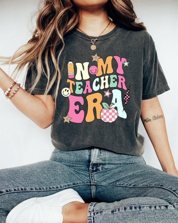 In My Teacher Era Shirt, Teacher Squad T-Shirts, Teacher Appreciation Gift