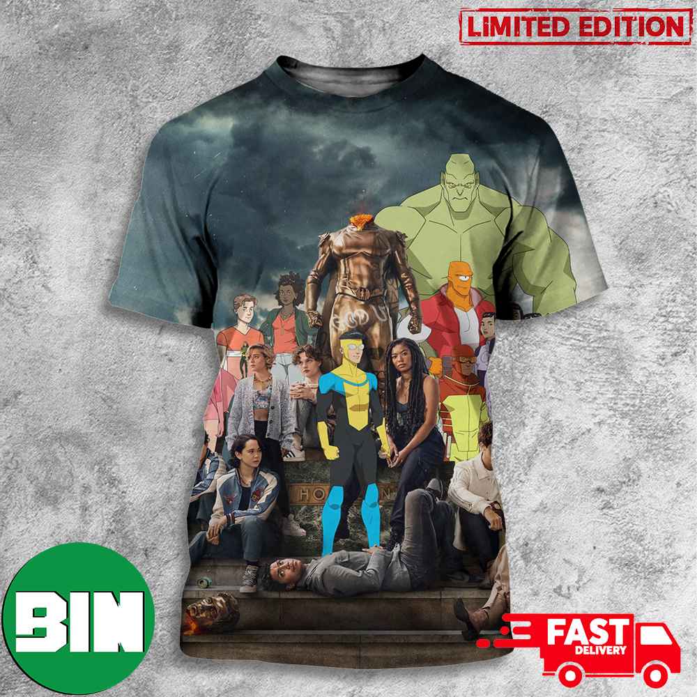 Invincible Season 2 And Gen V Prime Video Movie Big Program Today 2023 3D T-Shirts