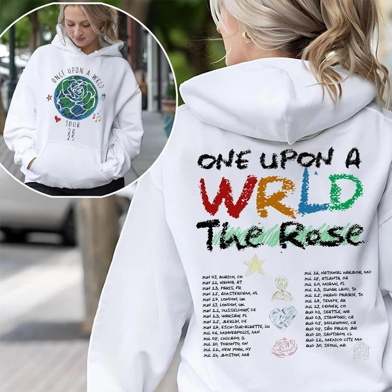 Kpop Concert Tour Tshirt, Retro The Roose Road Map 2 Sided Shirt, Fan Merch, Unisex Sweater Pullover Tee