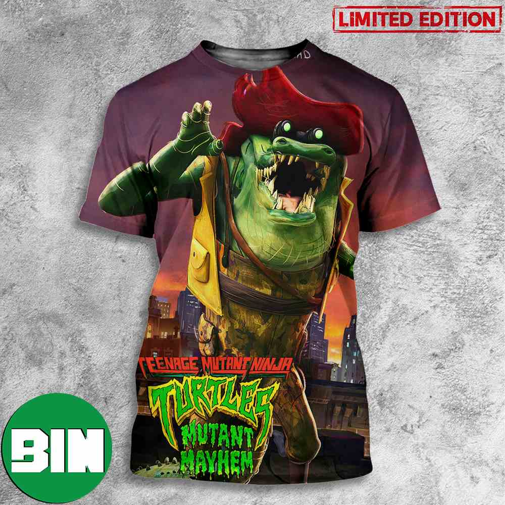 Leatherhead Teenage Mutant Ninja Turtles Mutant Mayhem TMNT Movie T-Shirts