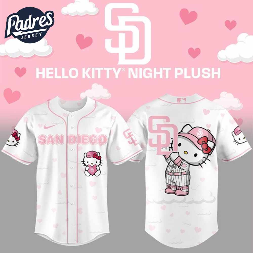 Limited Edition San Diego Padres x Hello Kitty Night Plus Baseball Jersey - Padres Jersey Oasis: Elevate Your Baseball Style Game