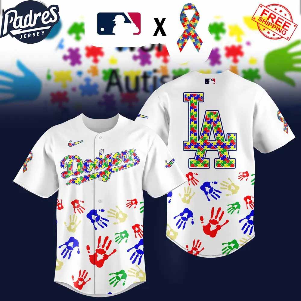 Los Angeles Dodgers x Autism Awareness Baseball Jersey 2025 - Padres Jersey Oasis: Elevate Your Baseball Style Game