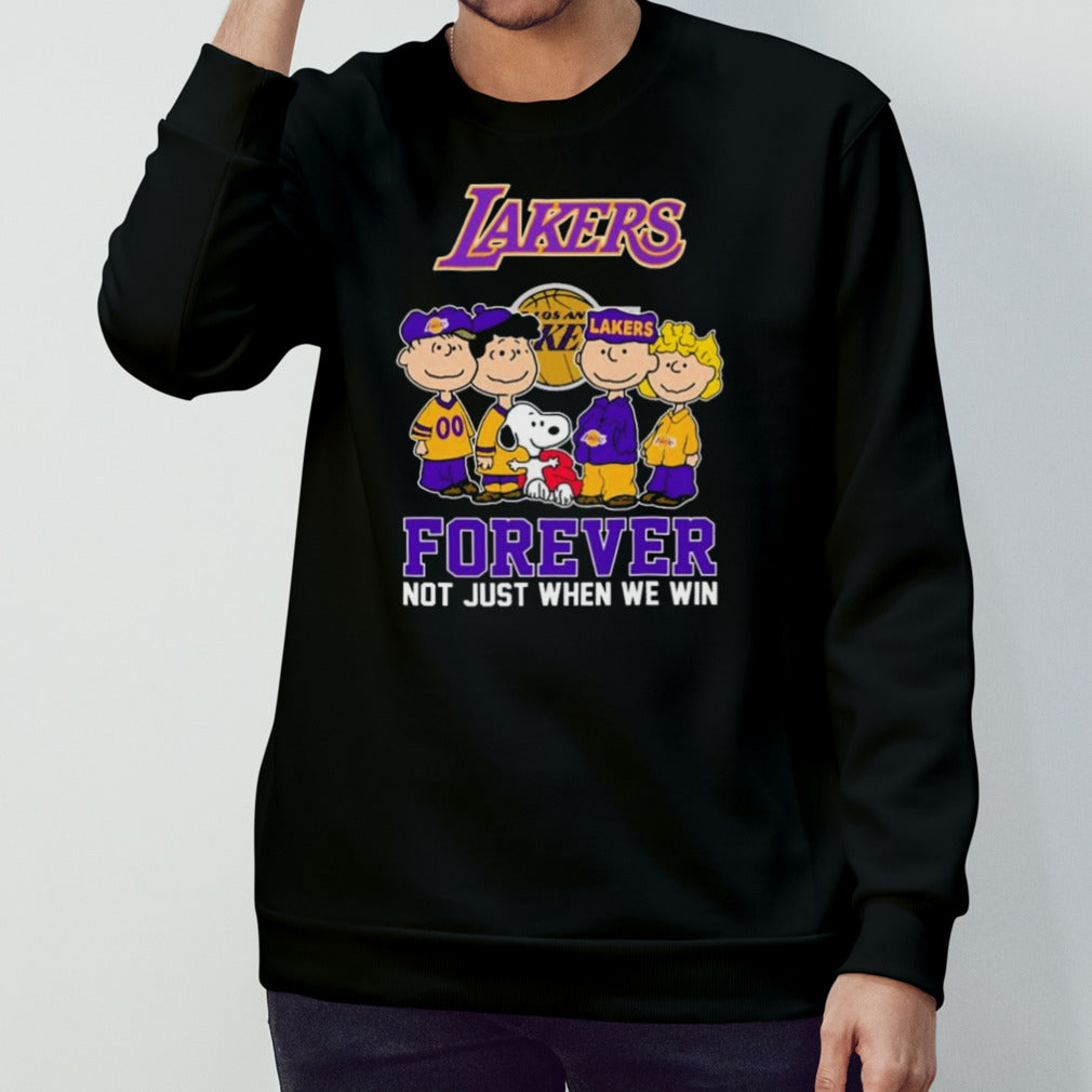 Los Angeles Lakers X Peanuts Movie Characters Forever Not Just When We Win Shirts