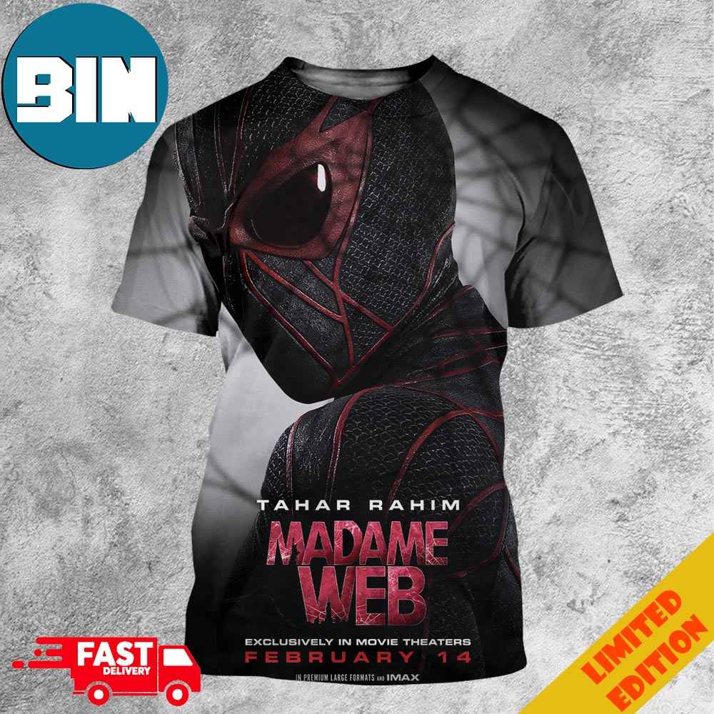 Madame Web New Posters Taha Rahim Movie Theaters February 14 3D T-Shirts