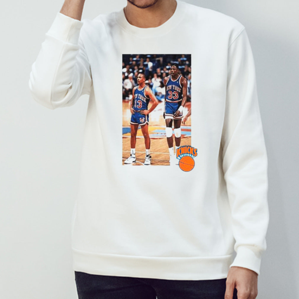 Mark Jackson and Patrick Ewing photo shirts