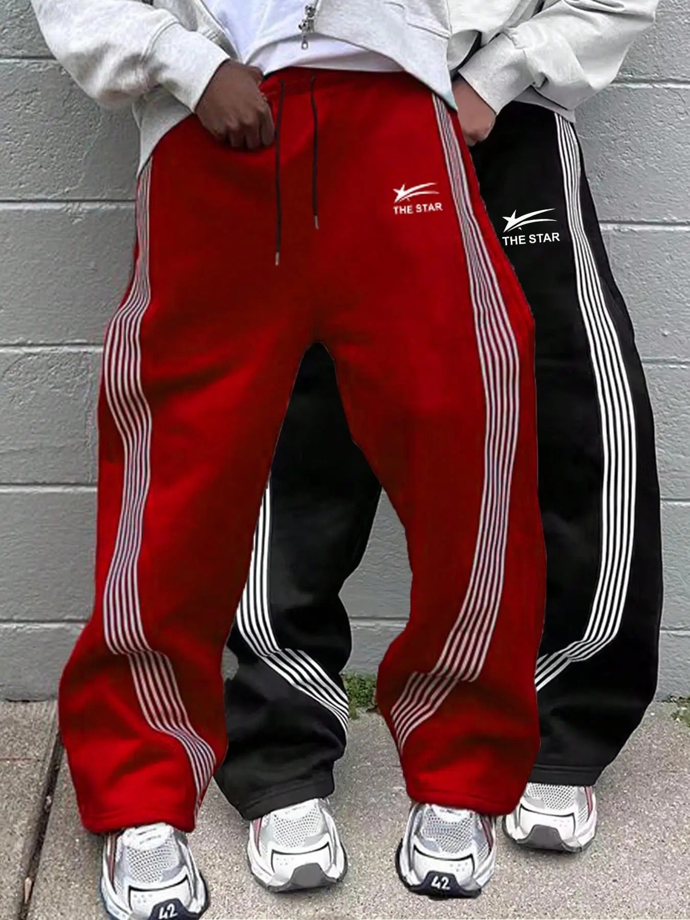 Men's Letter Graphic Drawstring Waist Sweatpants, Casual Regular Fit Pocket Pants for Daily Wear, Fashion Men's Bottoms for All Seasons