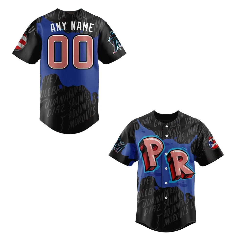 Miami Marlins 2025 Puerto Rican Heritage Night Jersey - Grishko.com