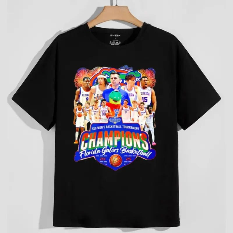 National Champions Florida Men's Basketball 2025 T-Shirt, Sweatshirt, Hoodie Cotton, Classic Fit, Unisex Menswear