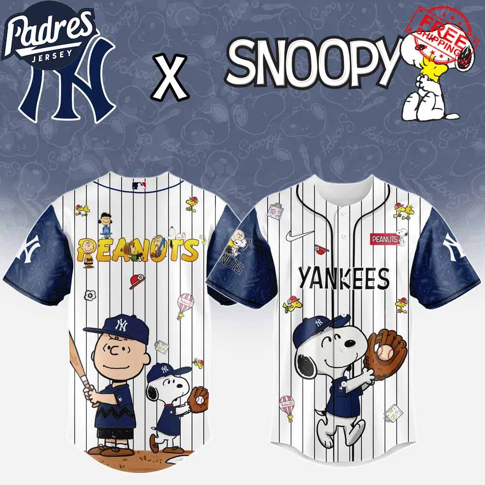 New York Yankees x Peanuts Night 2025 Limited Edition Baseball Jersey - Padres Jersey Oasis: Elevate Your Baseball Style Game
