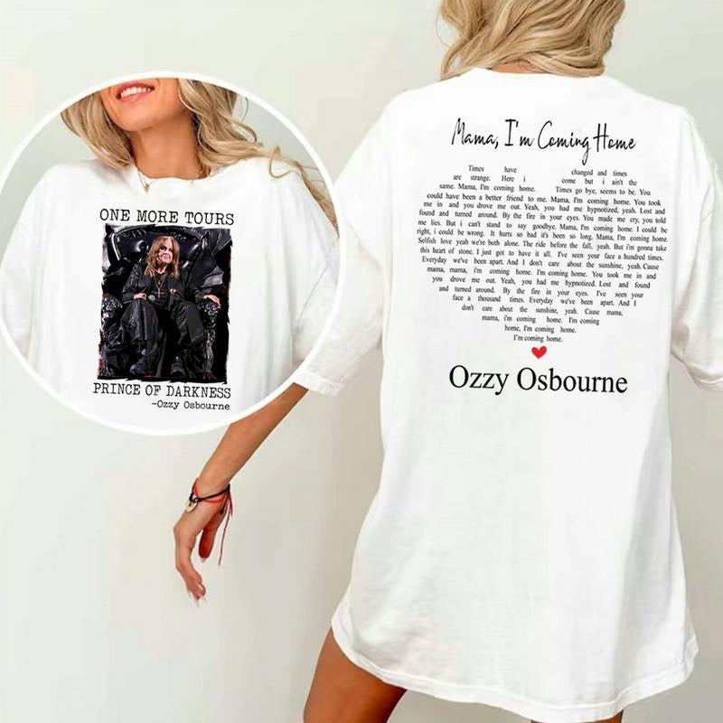 No More Tour Shirt, Ozzy RIP Shirt, Tribute, Memorial, Mama Ozzy, I'm Coming Home Ozzy Shirt