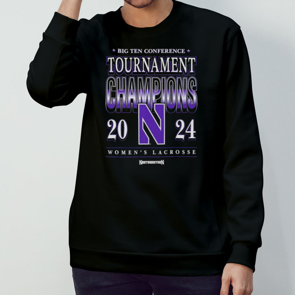 Northwestern Women’s Lacrosse 2024 Conference Tournament Champions T-shirt